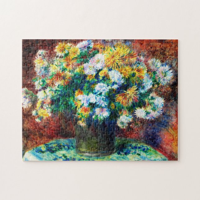 Chrysanthemums by Pierre-Auguste Renoir Jigsaw Puzzle (Horizontal)