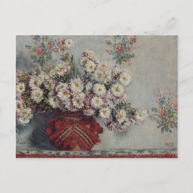 Chrysanthemums - Claude Monet Postcard (Front)