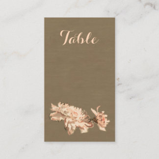 Chrysanthemums in a Bottle Table Card