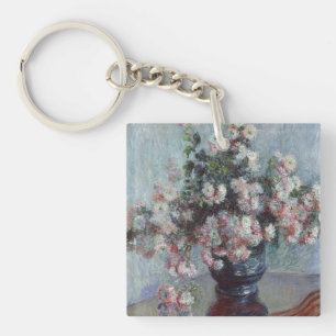 Chrysanthemums Key Ring