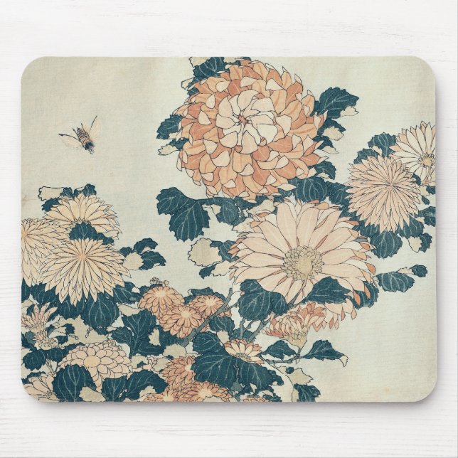 Chrysanthemums Mouse Pad (Front)