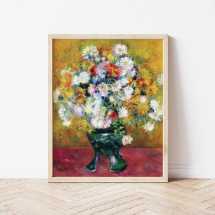 Chrysanthemums Renoir Poster