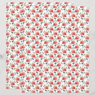 Chrysanthemums Scrapbook Paper