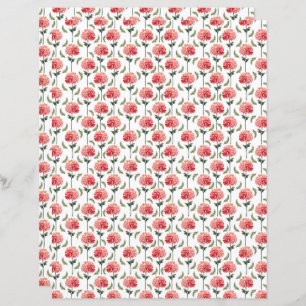 Chrysanthemums Scrapbook Paper