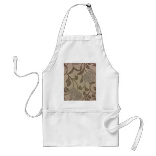 Chrysanthemums -- Silver & Grey Standard Apron