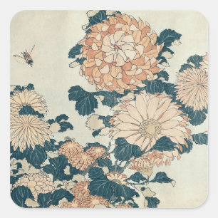 Chrysanthemums Square Sticker