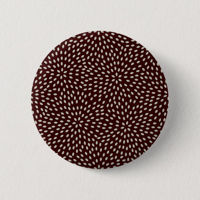 chrysanthenum - light 6 cm round badge (Front)