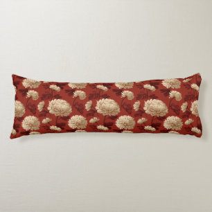 Chrysanths Texture Condo Decor Classic Decorative Body Cushion