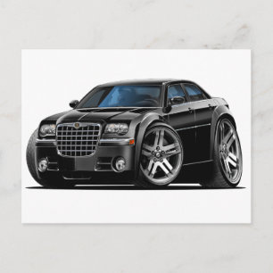 Chrysler 300 Black Car Postcard