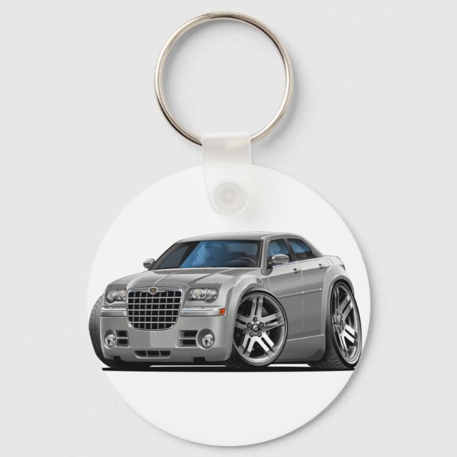 Chrysler 300 Silver Car Key Ring (Front)