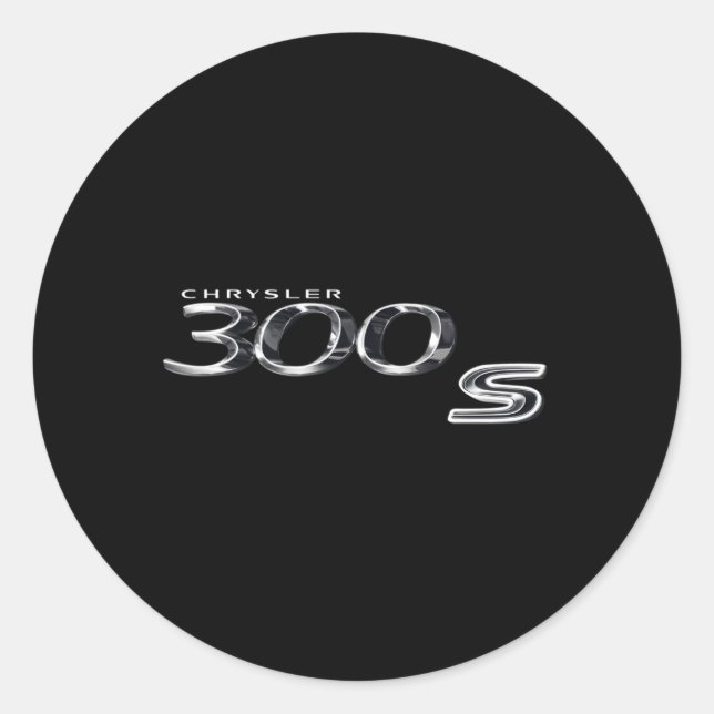 Chrysler 300S Classic Round Sticker (Front)