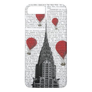 Chrysler Building and Red Hot Air Balloons Case-Mate iPhone Case