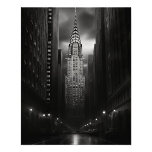 Chrysler Building Black and White Photo Print