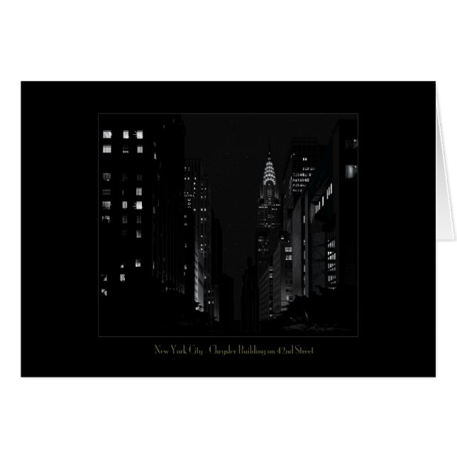 Chrysler Building Card (Front Horizontal)