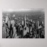 Chrysler Building - Manhattan Skyline - 1932 Poster<br><div class="desc">This American history photograph features The Chrysler Building as seen in the 1932 Manhattan skyline.</div>