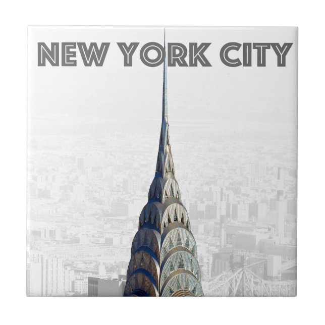 Chrysler Building New York City Ceramic Tile (Front)