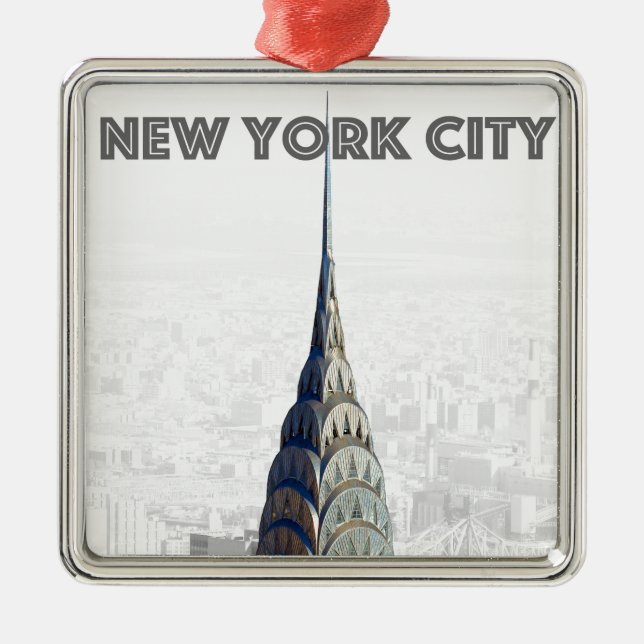Chrysler Building New York City Metal Ornament (Front)
