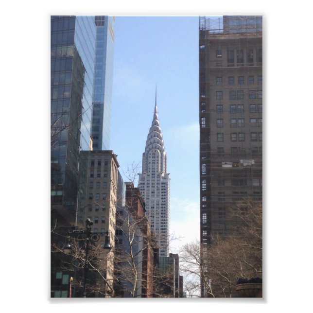 Chrysler Building New York City Skyscraper Midtown Photo Print (Front)