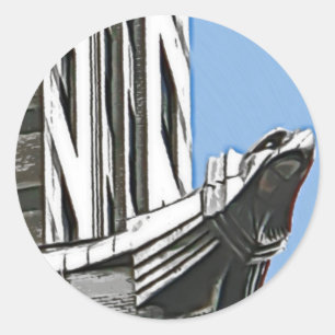 Chrysler Building, New York Classic Round Sticker