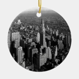 Chrysler Building New York Manhattan Ceramic Tree Decoration