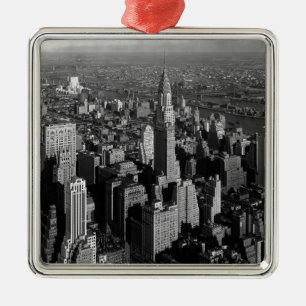 Chrysler Building New York Manhattan Metal Tree Decoration
