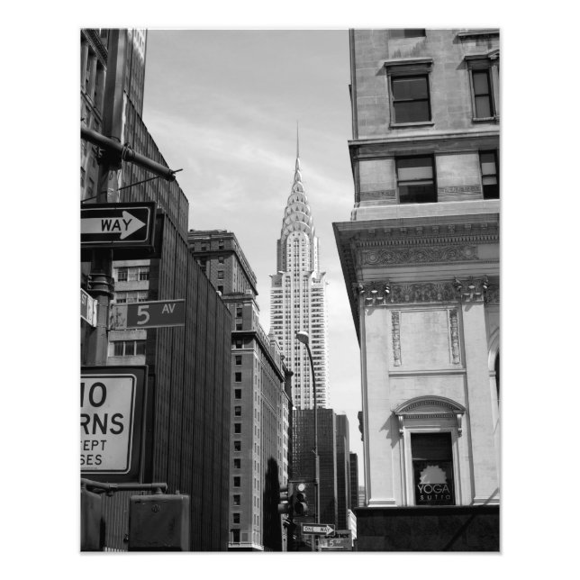 Chrysler Building PHOTO PRINT B&W (Front)