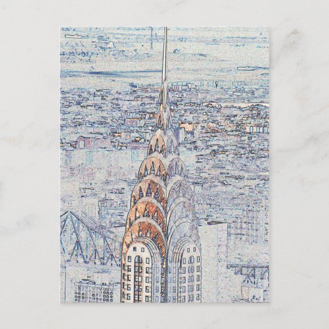 Chrysler Building Postcard (Front)