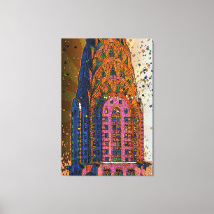 Chrysler Building Top Closeup #1 Canvas Print