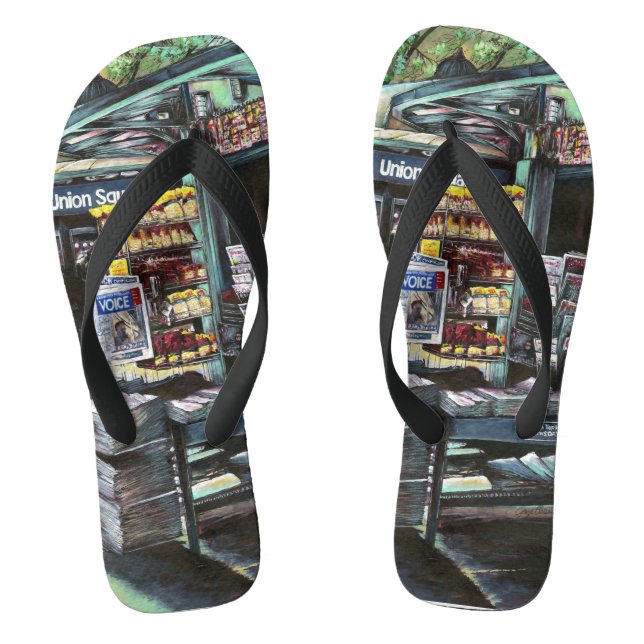 Chrysocolia Morning, Union Square, NYC Thongs (Footbed)