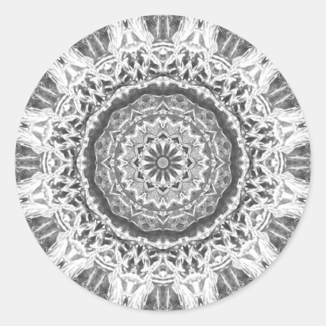 Chrystal Kaleidoscope 02 Classic Round Sticker (Front)