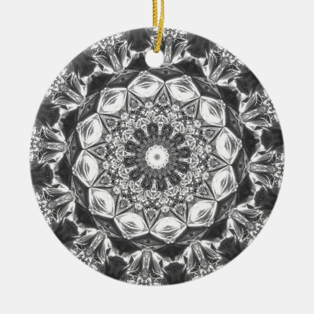 Chrystal Kaleidoscope 07 Ceramic Tree Decoration (Front)