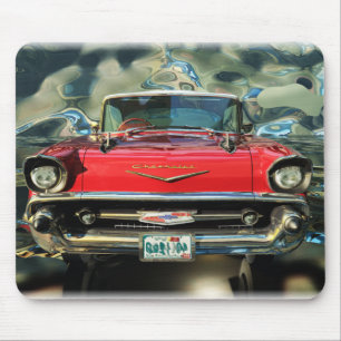 Chtome Chevrolet 1957 Front Mouse Pad