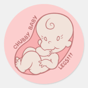 Chubby Baby Legs!!! Classic Round Sticker