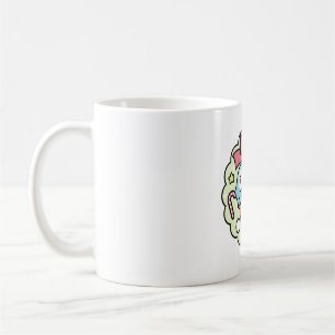 Chubby Bird Adventures Christmas Wreath Coffee Mug