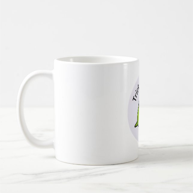 Chubby Bird Frankenstein Parrotlet - Halloween Coffee Mug (Left)