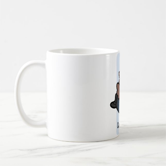 Chubby Bird Zodiac Capricorn Coffee Mug (Left)