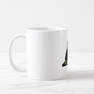 Chubby Black-masked grey and cream Lovebird Coffee Mug