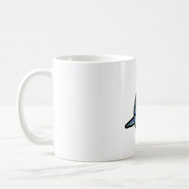 Chubby Blue Parrotlet Coffee Mug (Left)