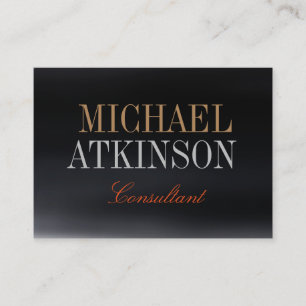 Chubby Bold Text Trendy Business Card