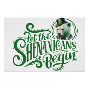 Chubby Boo Boo "Shenanigans begin" Glossy Poster