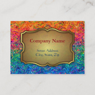 Chubby Business Card Fluid Colours