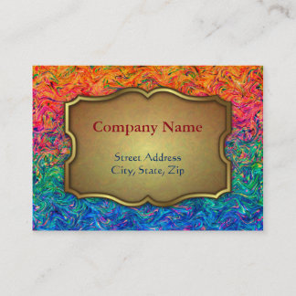 Chubby Business Card Fluid Colours