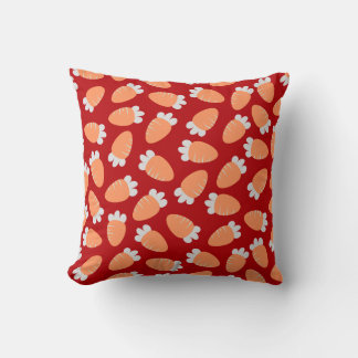 Chubby Carrots Red Cushion