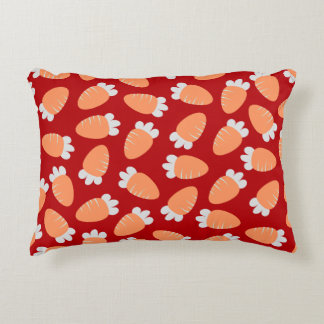 Chubby Carrots Red Decorative Cushion