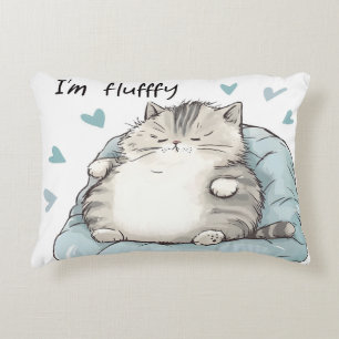 Chubby Cat Chill Vibes Decorative Cushion