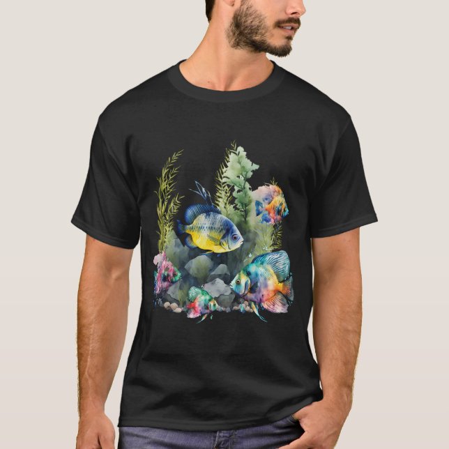 Chubby Cat Fishing T-Shirt (Front)