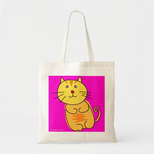 Chubby Cat Tote Bag (Front)