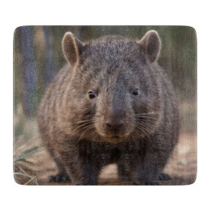 "Chubby Charm: The Adorable Australian Wombat" Cutting Board