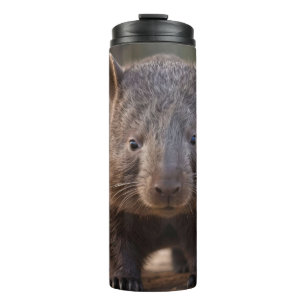 "Chubby Charm: The Adorable Australian Wombat" Thermal Tumbler