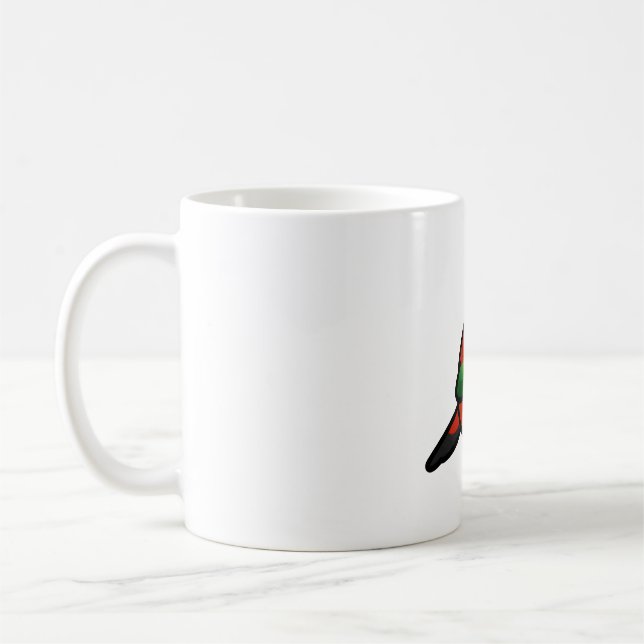 Chubby Chattering Lory Lorikeet Coffee Mug (Left)